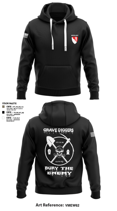 Hoodie, 615TH ECC, , Teamtime, Team time, sublimation, custom sports apparel, team uniforms, spirit wear, spiritwear, sports uniforms, custom shirts, team store, custom team store, fundraiser sports, apparel fundraiser