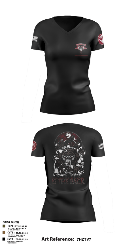 Women's Short Sleeve Vneck Shirt, Bravo Company, MRBn, Fort Belvoir, Army, Teamtime, Team time, sublimation, custom sports apparel, team uniforms, spirit wear, spiritwear, sports uniforms, custom shirts, team store, custom team store, fundraiser sports, apparel fundraiser