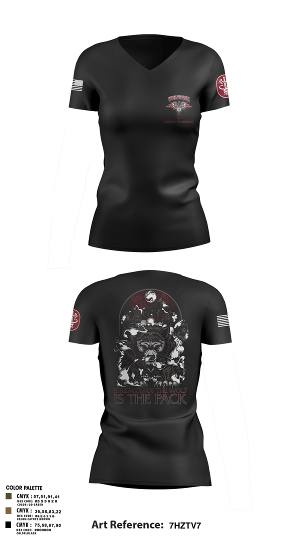Women's Short Sleeve Vneck Shirt, Bravo Company, MRBn, Fort Belvoir, Army, Teamtime, Team time, sublimation, custom sports apparel, team uniforms, spirit wear, spiritwear, sports uniforms, custom shirts, team store, custom team store, fundraiser sports, apparel fundraiser