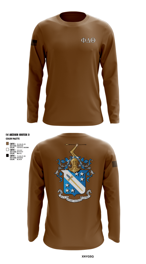 Long Sleeve Performance Shirt, Phi Delta Theta, Army, Teamtime, Team time, sublimation, custom sports apparel, team uniforms, spirit wear, spiritwear, sports uniforms, custom shirts, team store, custom team store, fundraiser sports, apparel fundraiser