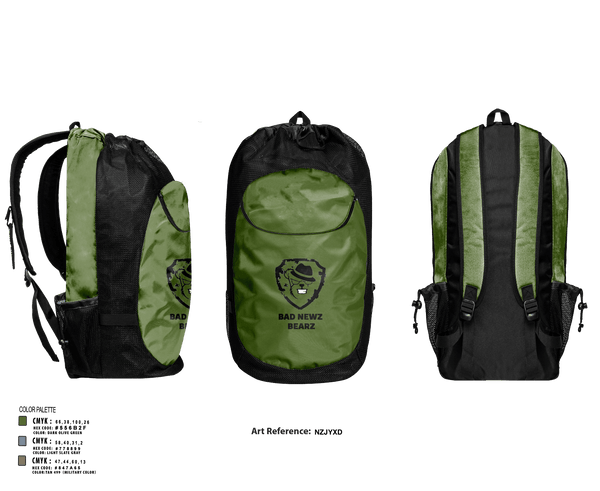 Gear Bag, Bad Newz Bearz, E-Sports, Teamtime, Team time, sublimation, custom sports apparel, team uniforms, spirit wear, spiritwear, sports uniforms, custom shirts, team store, custom team store, fundraiser sports, apparel fundraiser