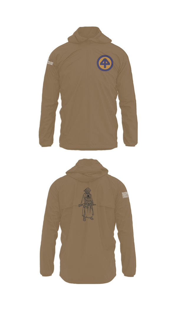 Windbreaker, A Co 1/1-114thA Co 1-114th INF, Army, Teamtime, Team time, sublimation, custom sports apparel, team uniforms, spirit wear, spiritwear, sports uniforms, custom shirts, team store, custom team store, fundraiser sports, apparel fundraiser