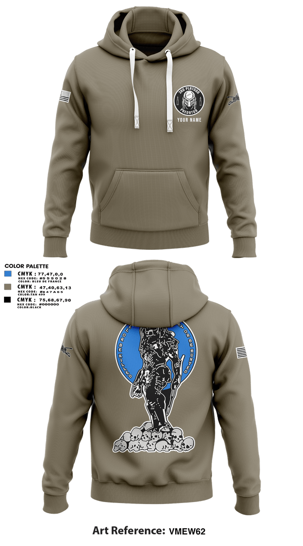 Hoodie, 3rd Platoon, Army, Teamtime, Team time, sublimation, custom sports apparel, team uniforms, spirit wear, spiritwear, sports uniforms, custom shirts, team store, custom team store, fundraiser sports, apparel fundraiser