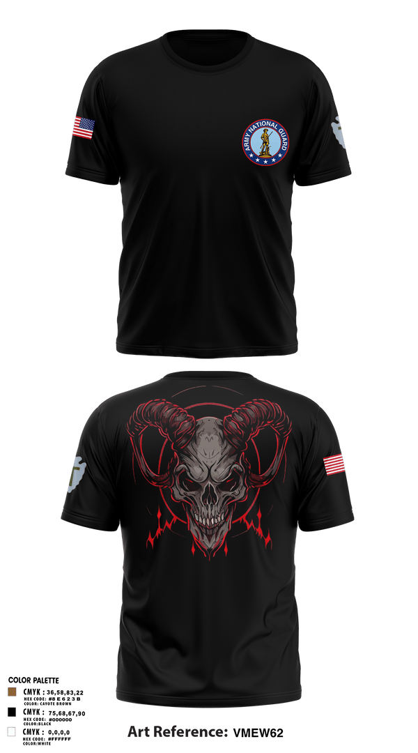 Old School Cotton Feel Shirt, Delta Company 3-144th Infantry, National Guard, Teamtime, Team time, sublimation, custom sports apparel, team uniforms, spirit wear, spiritwear, sports uniforms, custom shirts, team store, custom team store, fundraiser sports, apparel fundraiser