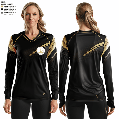 Women's Long Sleeve Vneck Shirt, REAL LIBERTAD FC, Men's Soccer, Teamtime, Team time, sublimation, custom sports apparel, team uniforms, spirit wear, spiritwear, sports uniforms, custom shirts, team store, custom team store, fundraiser sports, apparel fundraiser