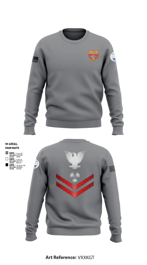 Crew Neck Sweatshirt, USS COOK FF-1083, Navy, Teamtime, Team time, sublimation, custom sports apparel, team uniforms, spirit wear, spiritwear, sports uniforms, custom shirts, team store, custom team store, fundraiser sports, apparel fundraiser