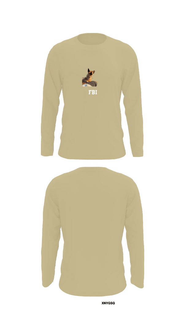 Long Sleeve Performance Shirt, FBI, Police, Teamtime, Team time, sublimation, custom sports apparel, team uniforms, spirit wear, spiritwear, sports uniforms, custom shirts, team store, custom team store, fundraiser sports, apparel fundraiser