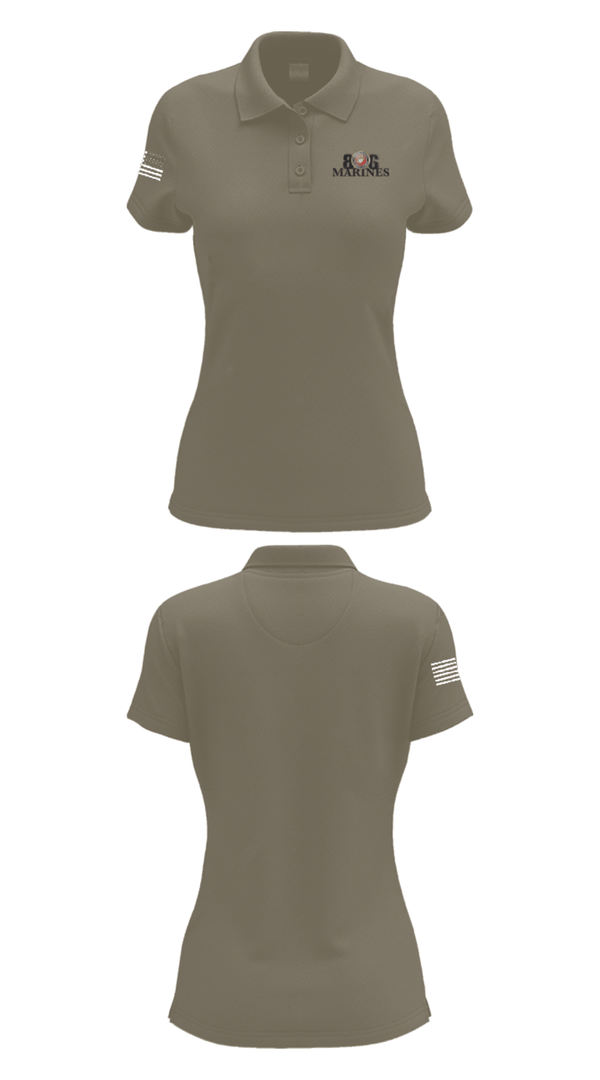Women's Short Sleeve Performance Polo, 806 MarinesBoots and Badges of the South Plains, Fire Department, Teamtime, Team time, sublimation, custom sports apparel, team uniforms, spirit wear, spiritwear, sports uniforms, custom shirts, team store, custom team store, fundraiser sports, apparel fundraiser