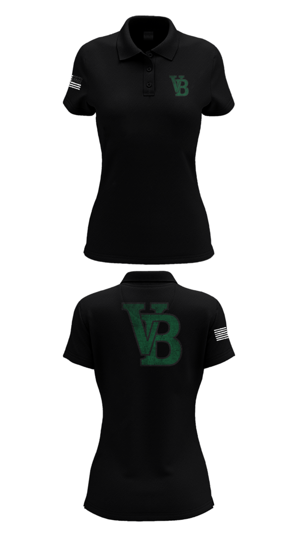 Women's Short Sleeve Performance Polo, Van Buren Pointers, Football, Teamtime, Team time, sublimation, custom sports apparel, team uniforms, spirit wear, spiritwear, sports uniforms, custom shirts, team store, custom team store, fundraiser sports, apparel fundraiser