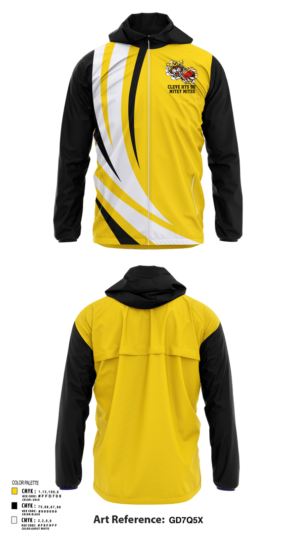Windbreaker, Cleve hts 9U Mitey Mites, Football, Teamtime, Team time, sublimation, custom sports apparel, team uniforms, spirit wear, spiritwear, sports uniforms, custom shirts, team store, custom team store, fundraiser sports, apparel fundraiser
