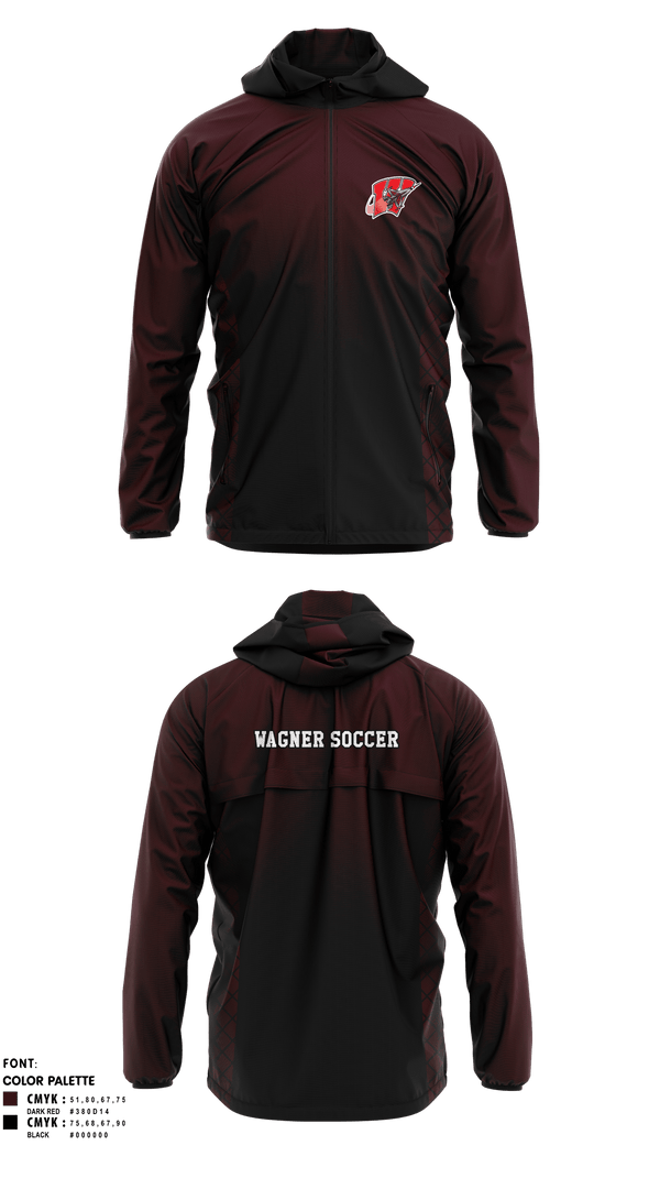 Windbreaker, Wagner Girls Soccer, Women's Soccer, Teamtime, Team time, sublimation, custom sports apparel, team uniforms, spirit wear, spiritwear, sports uniforms, custom shirts, team store, custom team store, fundraiser sports, apparel fundraiser