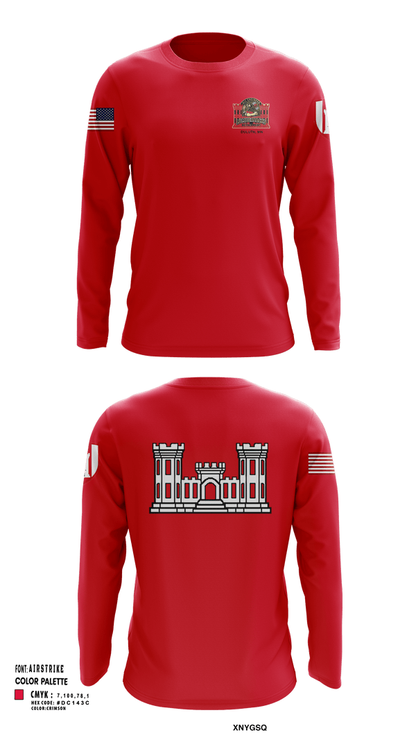 Long Sleeve Performance Shirt, 612 Engineer Detachment, , Teamtime, Team time, sublimation, custom sports apparel, team uniforms, spirit wear, spiritwear, sports uniforms, custom shirts, team store, custom team store, fundraiser sports, apparel fundraiser