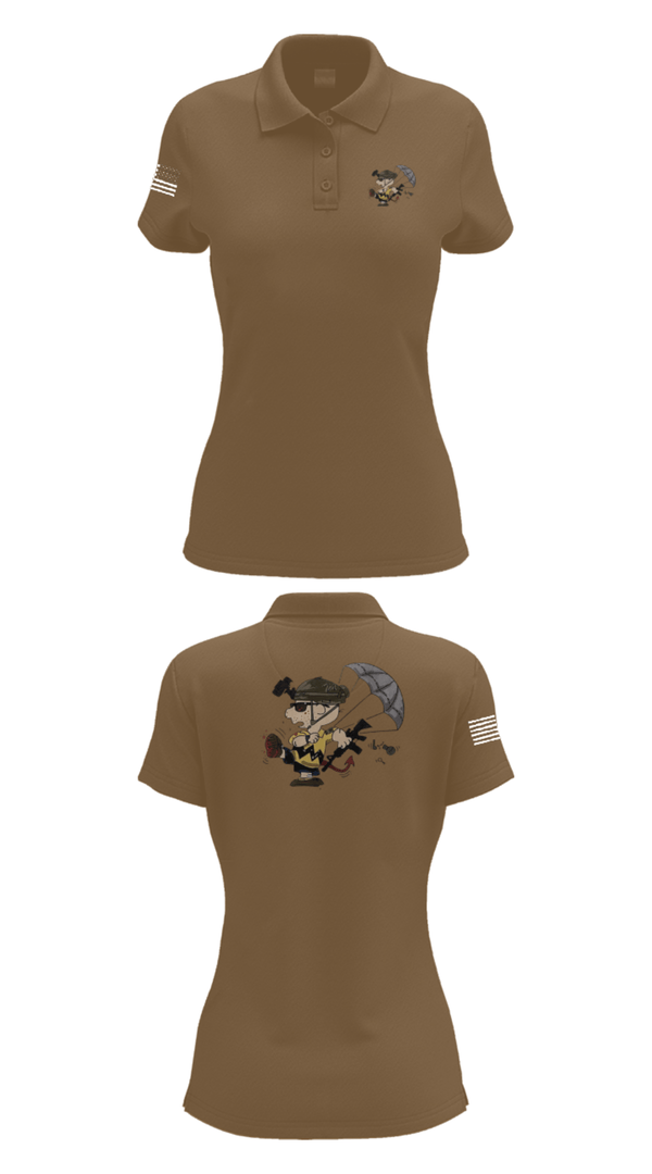 Women's Short Sleeve Performance Polo, 1-508th PIR, Army, Teamtime, Team time, sublimation, custom sports apparel, team uniforms, spirit wear, spiritwear, sports uniforms, custom shirts, team store, custom team store, fundraiser sports, apparel fundraiser