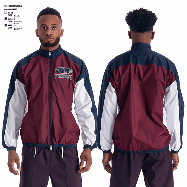 Fleece Jacket, PENN WOOD Highschool, Track & Field, Teamtime, Team time, sublimation, custom sports apparel, team uniforms, spirit wear, spiritwear, sports uniforms, custom shirts, team store, custom team store, fundraiser sports, apparel fundraiser
