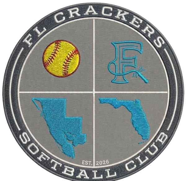 Florida Crackers Softball Club Stainless Steel Water Bottle with a Straw Lid