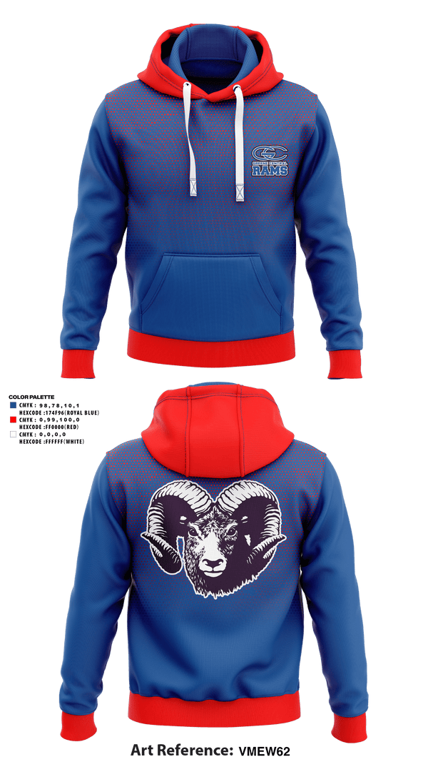 Hoodie, Greene Central Rams, Wrestling, Teamtime, Team time, sublimation, custom sports apparel, team uniforms, spirit wear, spiritwear, sports uniforms, custom shirts, team store, custom team store, fundraiser sports, apparel fundraiser
