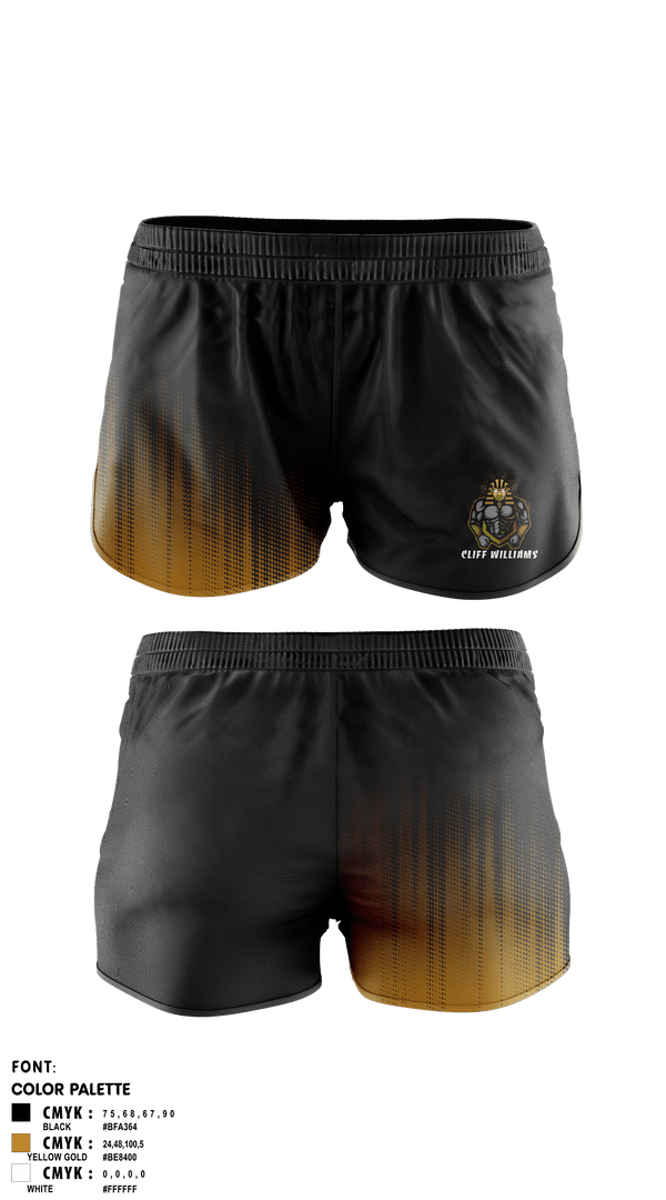 Women's Shorts, Cliff WilliamsCliff Williams, , Teamtime, Team time, sublimation, custom sports apparel, team uniforms, spirit wear, spiritwear, sports uniforms, custom shirts, team store, custom team store, fundraiser sports, apparel fundraiser