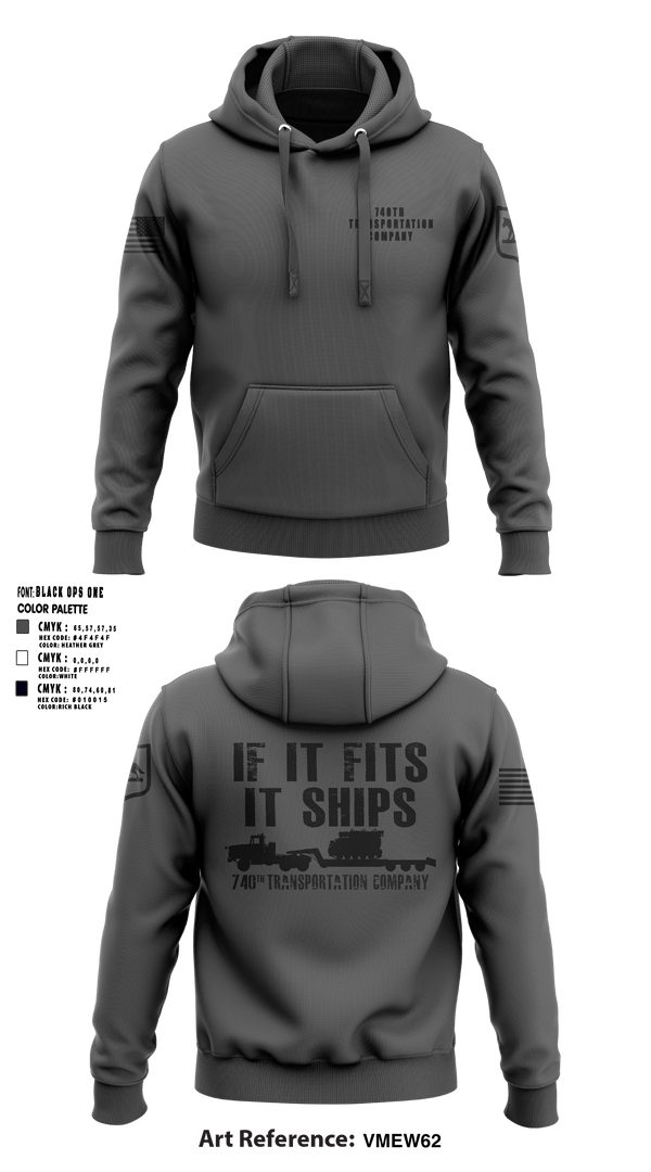 Hoodie, 740TH TRANSPORTATION COMPANY, National Guard, Teamtime, Team time, sublimation, custom sports apparel, team uniforms, spirit wear, spiritwear, sports uniforms, custom shirts, team store, custom team store, fundraiser sports, apparel fundraiser