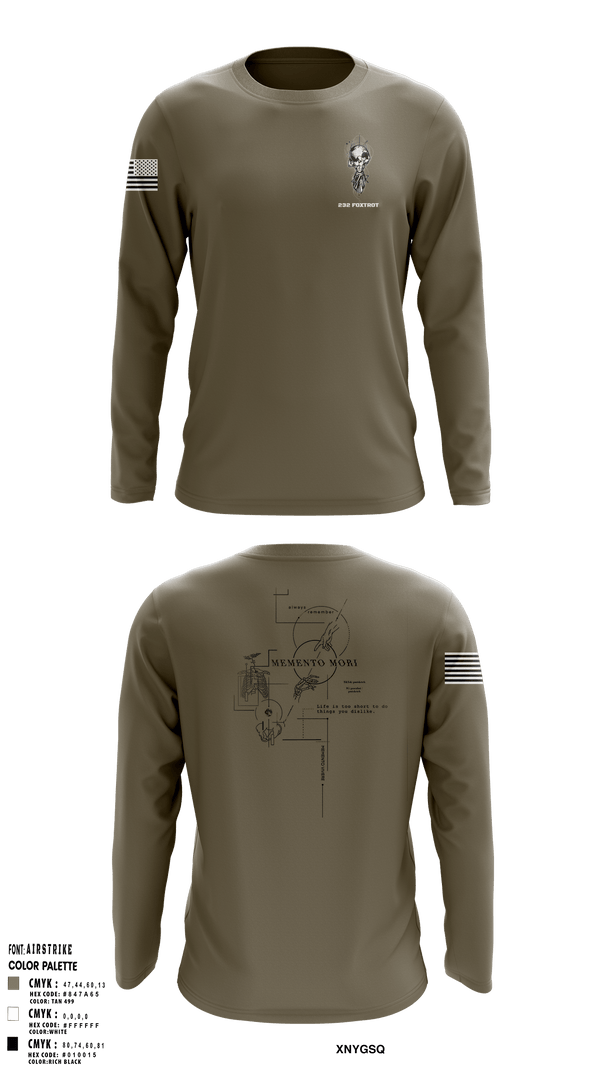 Long Sleeve Performance Shirt, 232 Foxtrot, Army, Teamtime, Team time, sublimation, custom sports apparel, team uniforms, spirit wear, spiritwear, sports uniforms, custom shirts, team store, custom team store, fundraiser sports, apparel fundraiser