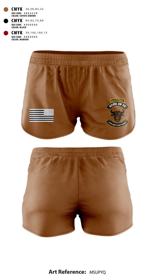 Ranger Panties, 824th QM CO (CADC-A), Army, Teamtime, Team time, sublimation, custom sports apparel, team uniforms, spirit wear, spiritwear, sports uniforms, custom shirts, team store, custom team store, fundraiser sports, apparel fundraiser