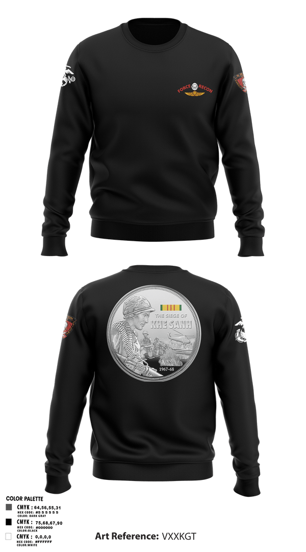 Crew Neck Sweatshirt, B Co. 3rd Recon Bn Force Reconnaissance3rd Recon Co.3rd ReconnaissanceRecon, Marines, Teamtime, Team time, sublimation, custom sports apparel, team uniforms, spirit wear, spiritwear, sports uniforms, custom shirts, team store, custom team store, fundraiser sports, apparel fundraiser
