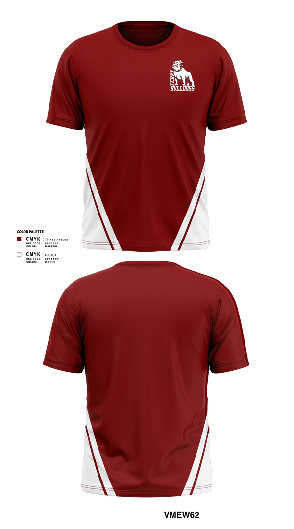 Short Sleeve Performance Shirt, Bulldogs, Football, Teamtime, Team time, sublimation, custom sports apparel, team uniforms, spirit wear, spiritwear, sports uniforms, custom shirts, team store, custom team store, fundraiser sports, apparel fundraiser