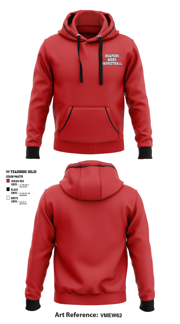 Hoodie, Reapers, Men's Basketball, Teamtime, Team time, sublimation, custom sports apparel, team uniforms, spirit wear, spiritwear, sports uniforms, custom shirts, team store, custom team store, fundraiser sports, apparel fundraiser