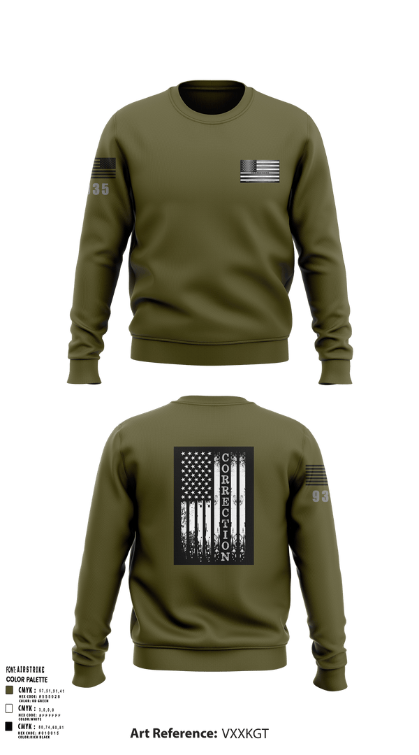 Crew Neck Sweatshirt, 285Corrections, , Teamtime, Team time, sublimation, custom sports apparel, team uniforms, spirit wear, spiritwear, sports uniforms, custom shirts, team store, custom team store, fundraiser sports, apparel fundraiser