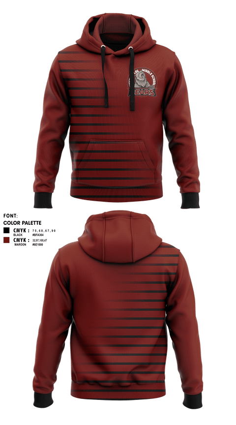 Hoodie, Chestnut Log Middle School, , Teamtime, Team time, sublimation, custom sports apparel, team uniforms, spirit wear, spiritwear, sports uniforms, custom shirts, team store, custom team store, fundraiser sports, apparel fundraiser