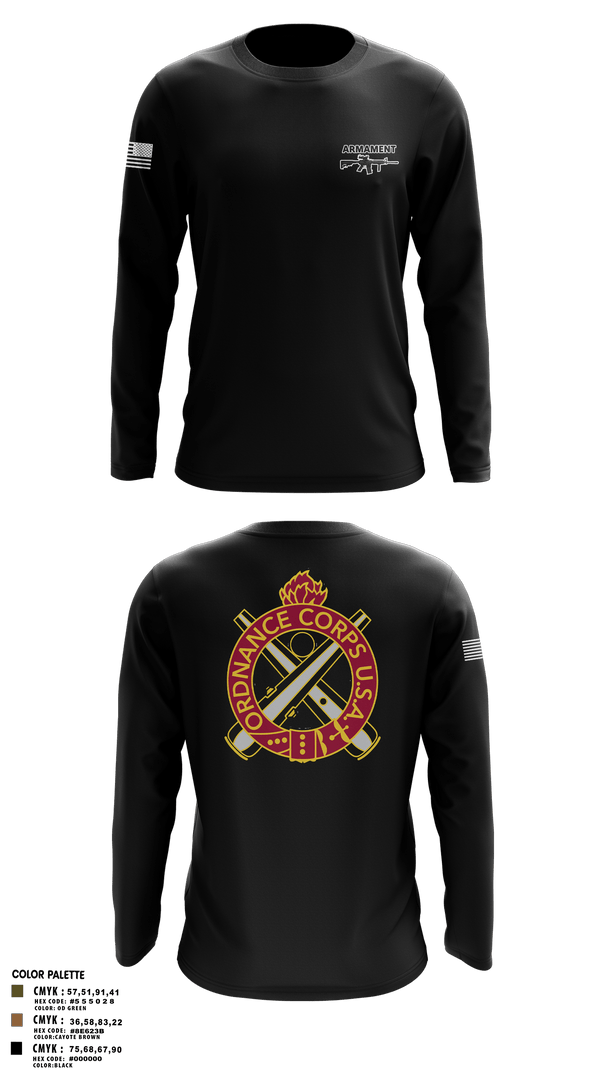 Long Sleeve Performance Shirt, Armament, Army, Teamtime, Team time, sublimation, custom sports apparel, team uniforms, spirit wear, spiritwear, sports uniforms, custom shirts, team store, custom team store, fundraiser sports, apparel fundraiser