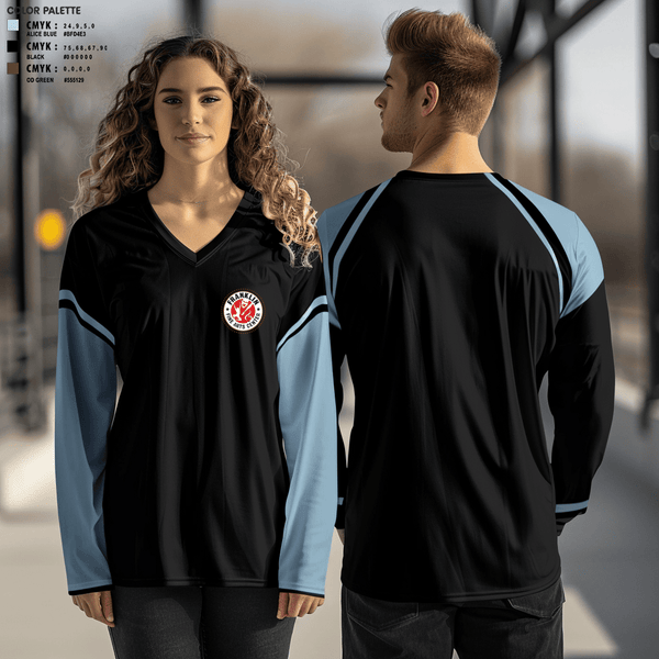 Women's Long Sleeve Vneck Shirt, Khari merrills, Men's Basketball, Teamtime, Team time, sublimation, custom sports apparel, team uniforms, spirit wear, spiritwear, sports uniforms, custom shirts, team store, custom team store, fundraiser sports, apparel fundraiser
