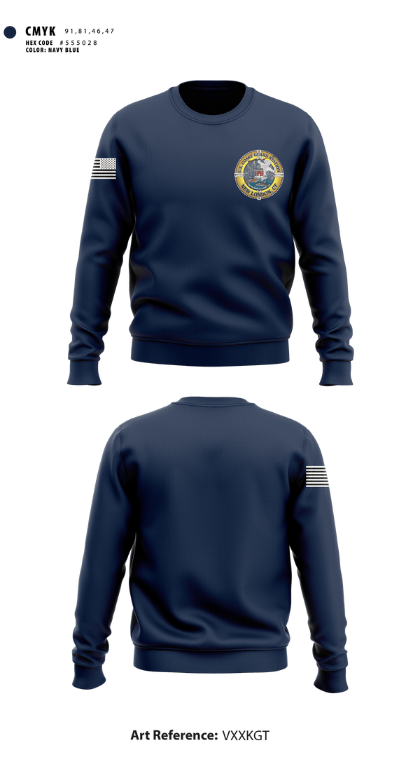 Crew Neck Sweatshirt, Station New London, Coast Guard, Teamtime, Team time, sublimation, custom sports apparel, team uniforms, spirit wear, spiritwear, sports uniforms, custom shirts, team store, custom team store, fundraiser sports, apparel fundraiser