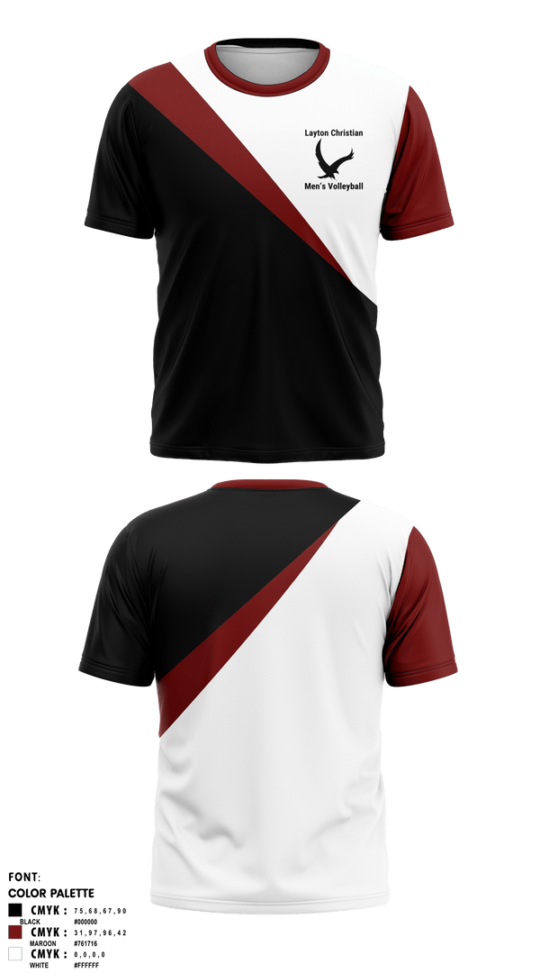 Short Sleeve Performance Shirt, Eagles, Men's Volleyball, Teamtime, Team time, sublimation, custom sports apparel, team uniforms, spirit wear, spiritwear, sports uniforms, custom shirts, team store, custom team store, fundraiser sports, apparel fundraiser