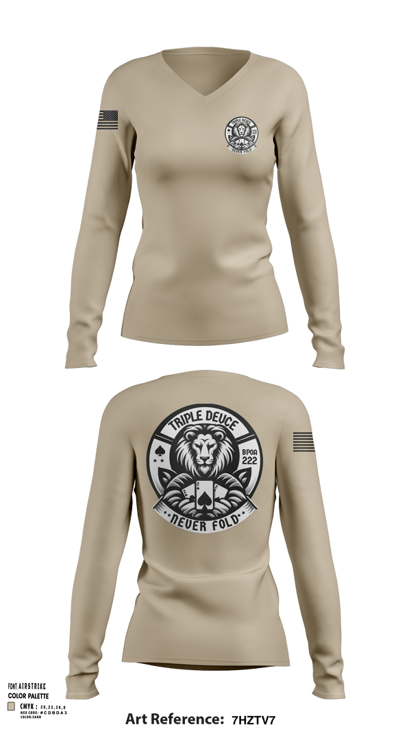Women's Long Sleeve Vneck Shirt, BPOA 222, Police, Teamtime, Team time, sublimation, custom sports apparel, team uniforms, spirit wear, spiritwear, sports uniforms, custom shirts, team store, custom team store, fundraiser sports, apparel fundraiser