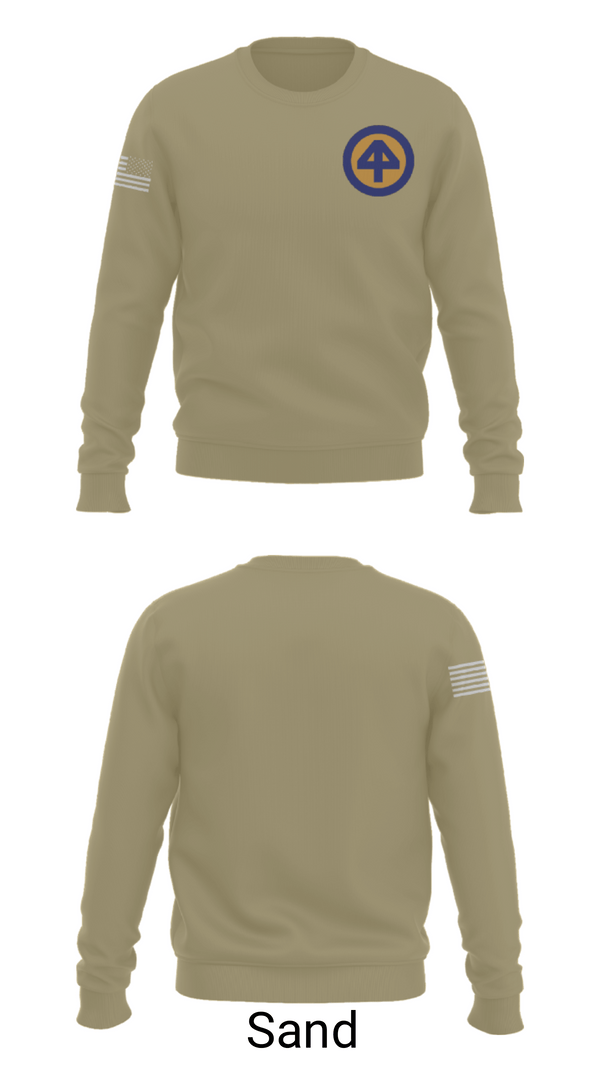 Crew Neck Sweatshirt, A CO 2-113th, Army, Teamtime, Team time, sublimation, custom sports apparel, team uniforms, spirit wear, spiritwear, sports uniforms, custom shirts, team store, custom team store, fundraiser sports, apparel fundraiser