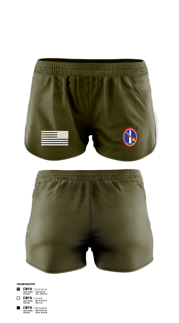 Women's Shorts, MDW, Army, Teamtime, Team time, sublimation, custom sports apparel, team uniforms, spirit wear, spiritwear, sports uniforms, custom shirts, team store, custom team store, fundraiser sports, apparel fundraiser