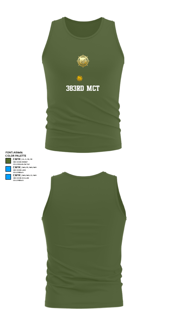 Tank Top, 383rd MCT, Army, Teamtime, Team time, sublimation, custom sports apparel, team uniforms, spirit wear, spiritwear, sports uniforms, custom shirts, team store, custom team store, fundraiser sports, apparel fundraiser