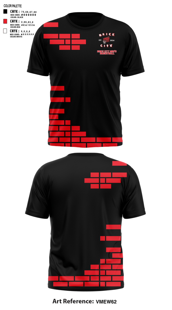 Short Sleeve Performance Shirt, Brick City Basketball, Men's Basketball, Teamtime, Team time, sublimation, custom sports apparel, team uniforms, spirit wear, spiritwear, sports uniforms, custom shirts, team store, custom team store, fundraiser sports, apparel fundraiser