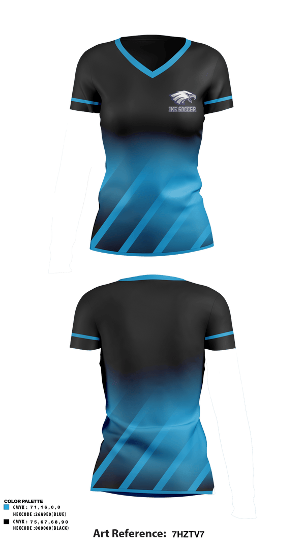 Women's Short Sleeve Vneck Shirt, IKE, Men's Soccer, Teamtime, Team time, sublimation, custom sports apparel, team uniforms, spirit wear, spiritwear, sports uniforms, custom shirts, team store, custom team store, fundraiser sports, apparel fundraiser