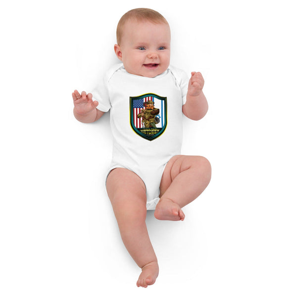 13TH MISSILE DEFENSE BATTERY 47346318 Organic cotton baby bodysuit - 1