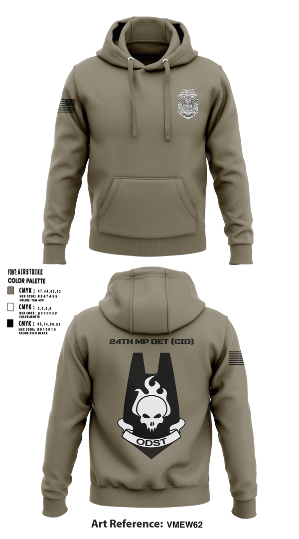 Hoodie, 24th MP DET CID, Army, Teamtime, Team time, sublimation, custom sports apparel, team uniforms, spirit wear, spiritwear, sports uniforms, custom shirts, team store, custom team store, fundraiser sports, apparel fundraiser