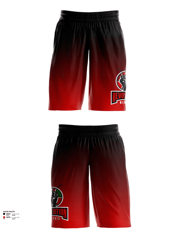 Mens Reversible Basketball Shorts, Reaves Revolution, Men's Basketball, Teamtime, Team time, sublimation, custom sports apparel, team uniforms, spirit wear, spiritwear, sports uniforms, custom shirts, team store, custom team store, fundraiser sports, apparel fundraiser