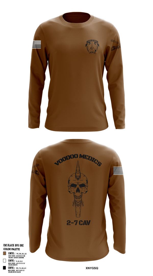 Long Sleeve Performance Shirt, Med platoon, HHC, 2-7 CAV, 3ABCT, 1CD, Army, Teamtime, Team time, sublimation, custom sports apparel, team uniforms, spirit wear, spiritwear, sports uniforms, custom shirts, team store, custom team store, fundraiser sports, apparel fundraiser