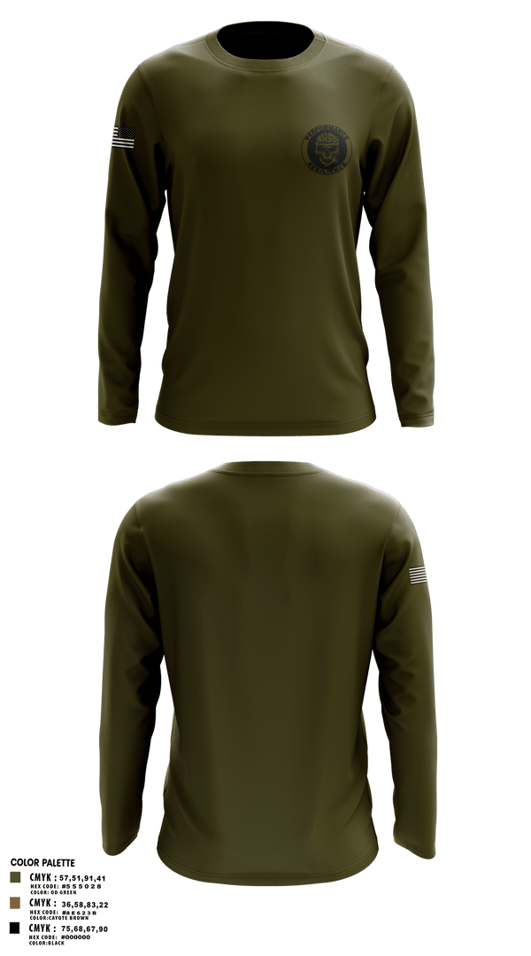 Long Sleeve Performance Shirt, R2 Performance center, Army, Teamtime, Team time, sublimation, custom sports apparel, team uniforms, spirit wear, spiritwear, sports uniforms, custom shirts, team store, custom team store, fundraiser sports, apparel fundraiser