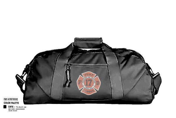 Duffle Bag, Station 17, Fire Department, Teamtime, Team time, sublimation, custom sports apparel, team uniforms, spirit wear, spiritwear, sports uniforms, custom shirts, team store, custom team store, fundraiser sports, apparel fundraiser