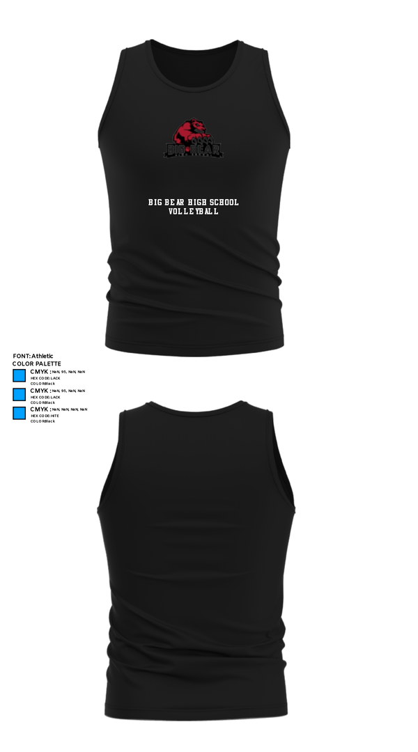 Tank Top, Big Bear High School Volleyball, Women's Volleyball, Teamtime, Team time, sublimation, custom sports apparel, team uniforms, spirit wear, spiritwear, sports uniforms, custom shirts, team store, custom team store, fundraiser sports, apparel fundraiser
