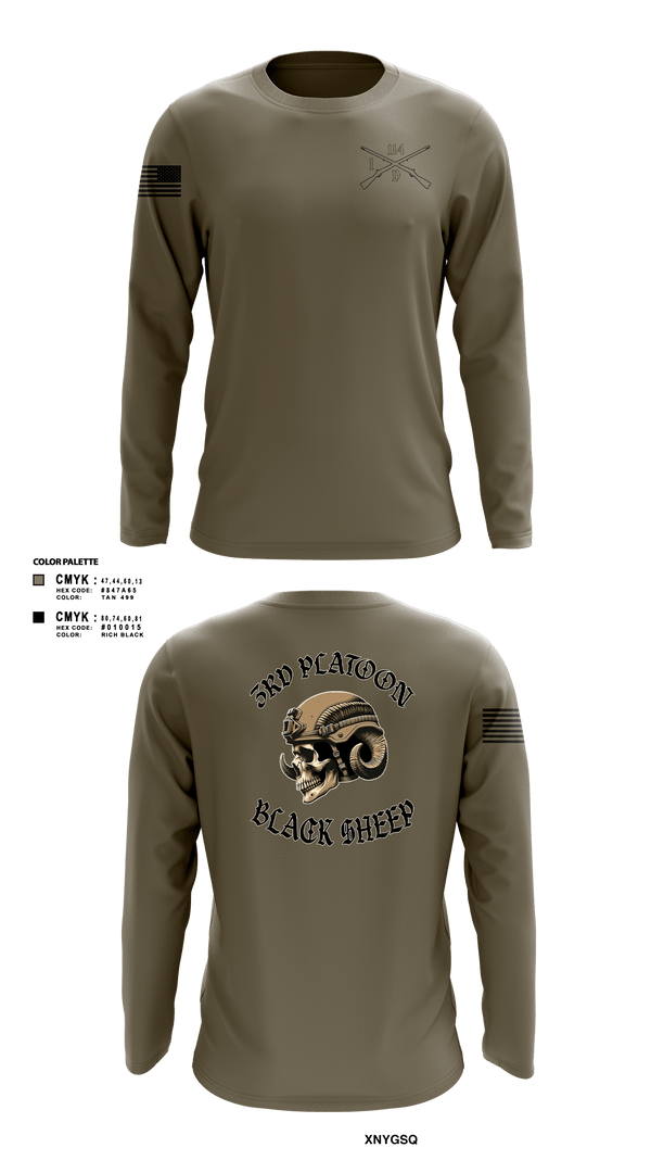 Long Sleeve Performance Shirt, Delta company 114, Army, Teamtime, Team time, sublimation, custom sports apparel, team uniforms, spirit wear, spiritwear, sports uniforms, custom shirts, team store, custom team store, fundraiser sports, apparel fundraiser