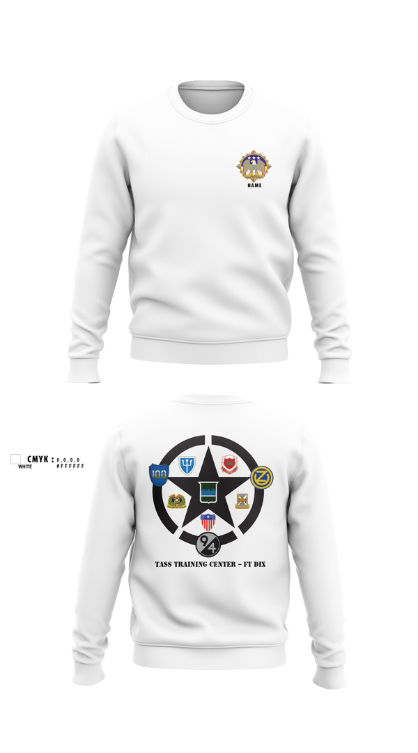 Crew Neck Sweatshirt, 80th TC, TTC-Dix, Army, Teamtime, Team time, sublimation, custom sports apparel, team uniforms, spirit wear, spiritwear, sports uniforms, custom shirts, team store, custom team store, fundraiser sports, apparel fundraiser