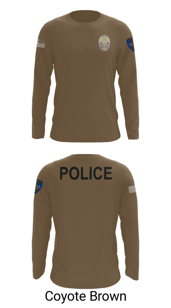 Long Sleeve Performance Shirt, Miami Police Department, Police, Teamtime, Team time, sublimation, custom sports apparel, team uniforms, spirit wear, spiritwear, sports uniforms, custom shirts, team store, custom team store, fundraiser sports, apparel fundraiser