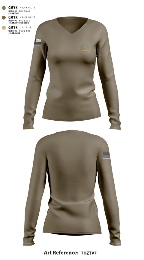 Women's Long Sleeve Vneck Shirt, Alabama-Coushatta Wildland Fire Management, Fire Department, Teamtime, Team time, sublimation, custom sports apparel, team uniforms, spirit wear, spiritwear, sports uniforms, custom shirts, team store, custom team store, fundraiser sports, apparel fundraiser